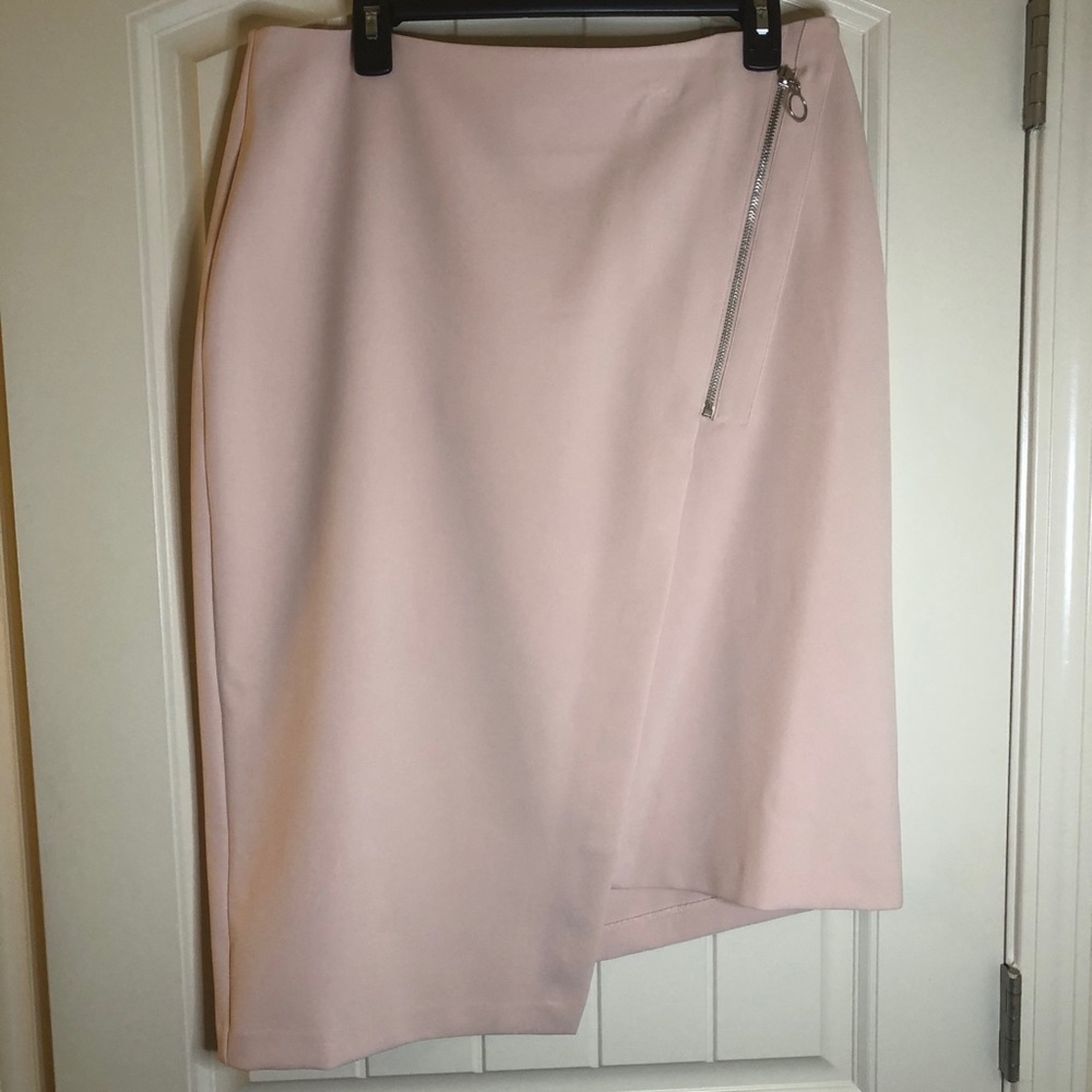 NWT Bold Elements Pink Asymmetrical Wrap Skirt S14